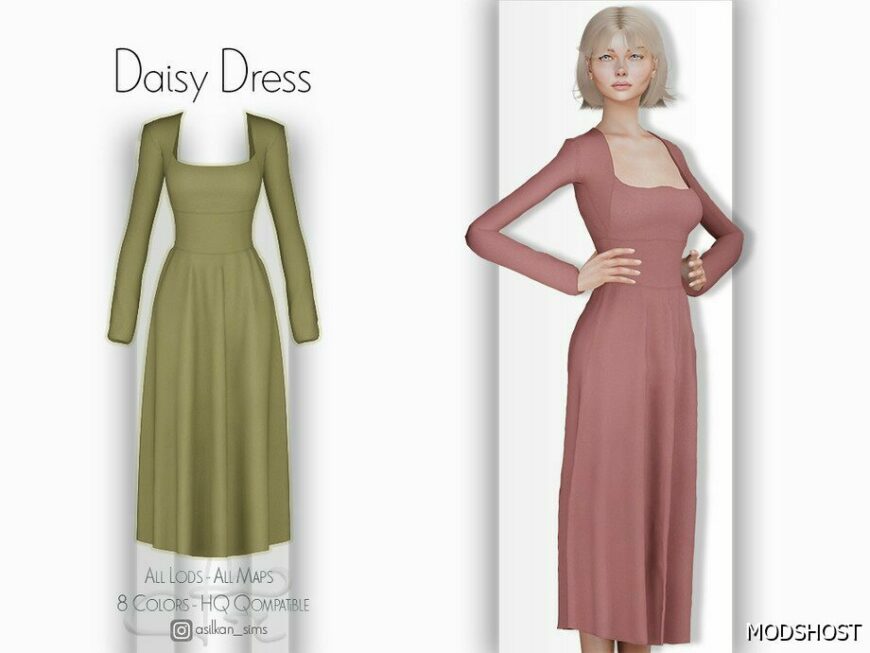 Sims 4 Daisy Dress – ACN 441 mod