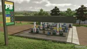 FS22 Placeable Mod: GAS Station BR (Featured)