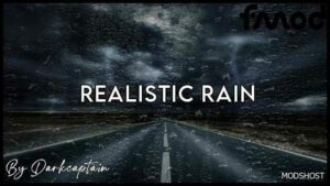 ETS2 Rain Weather Mod: Realistic Rain V4.8 (Featured)