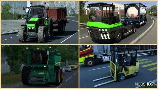 ETS2 Mod: Slow Traffic Vehicles V1.2 (Featured)