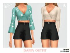 Sims 4 Clothes Mod: Daria Outfit