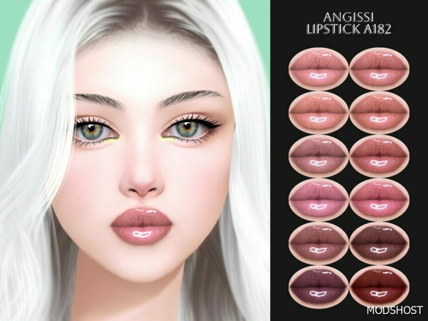 Sims 4 Lipstick A182 mod