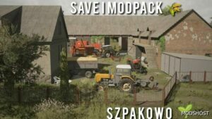 FS22 Save + Modpack Szpakowo mod