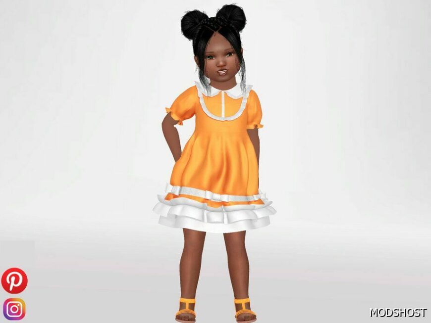 Sims 4 NOA – Cute Dress with Ruffles mod