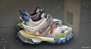 GTA 5 Player Mod: NEW Balenciaga Track Runners Retextures (Image #3)