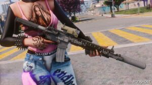 GTA 5 Weapon Mod: SR-16 Replace/Animated (Image #4)