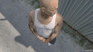 GTA 5 Player Mod: Joker | Face Skin for MP Male (Image #3)