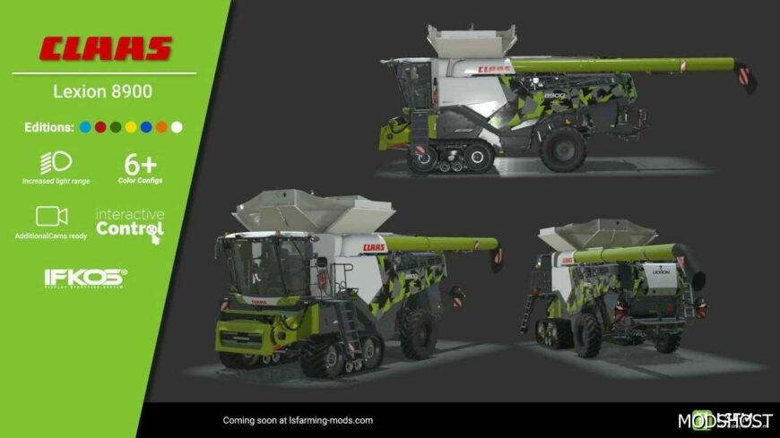 FS22 Claas Combine Mod: Harvester Pack V1.0.0.2 (Featured)