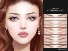 Sims 4 Eyebrows Hair Mod: N107 (Featured)