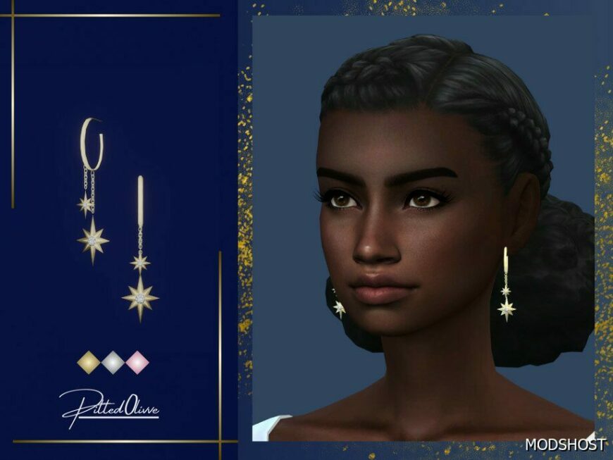 Sims 4 Starlight Earrings mod