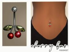 Sims 4 Female Accessory Mod: Cherry Belly BAR (Featured)