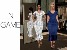 Sims 4 Elsie – Ruffle HEM Dress mod