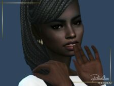 Sims 4 Female Accessory Mod: Grace Hoop Earrings SET (Image #2)