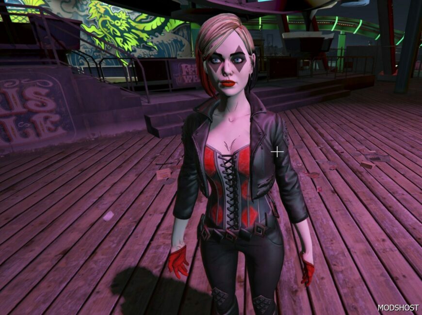 GTA 5 Harley Quinn Telltale Games Add-On PED mod