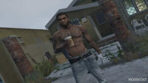 GTA 5 Player Mod: NEW Torso for Franklin V1.1 (Image #4)