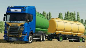 FS22 Scania R Liquid Transport Truck & Trailer mod
