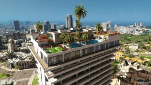 GTA 5 Map Mod: MLO Rooftop House NEW Location! Add-On SP / Fivem V1.5 (Image #2)