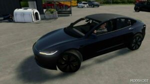 FS22 Tesla Car Mod: Model 3 2024 Long Range V1.0.3 (Featured)
