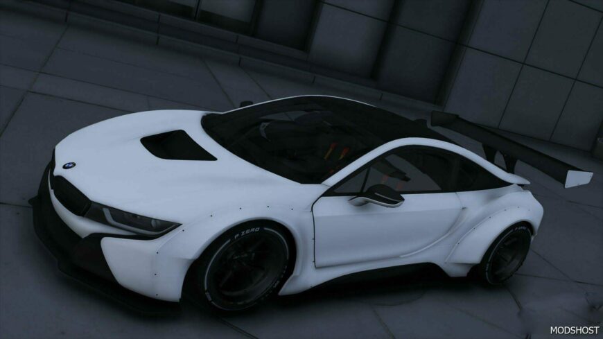 GTA 5 BMW Vehicle Mod: I8 WB Dragon Dynamic Lights (Featured)