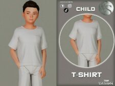 Sims 4 Everyday Clothes Mod: Child T-Shirt + Shorts – SET 425 (Image #2)