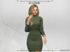 Sims 4 Elder Clothes Mod: Erika Dress (Featured)