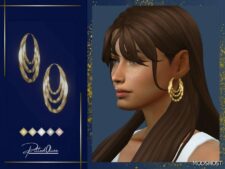 Sims 4 Female Accessory Mod: Kathy Earrings (Featured)