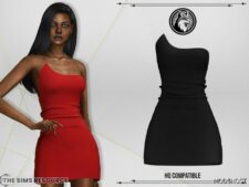 Sims 4 Everyday Clothes Mod: Lena Dress (Image #2)