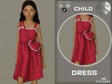 Sims 4 Female Clothes Mod: Child Outfit 431 – Dress (Image #2)