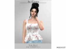 Sims 4 Strappy Blouse T-625 mod