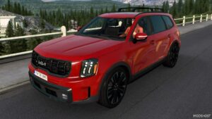 ETS2 Kia Car Mod: Telluride SX X-Pro 2024 V2.3 1.50 (Image #2)