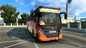 ETS2 Scania Mod: Touring Bus Skin for Palestine 1.50 (Image #3)