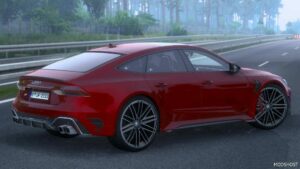 ETS2 Audi Car Mod: RS7 Performance 2023 V1.2 1.50 (Image #4)