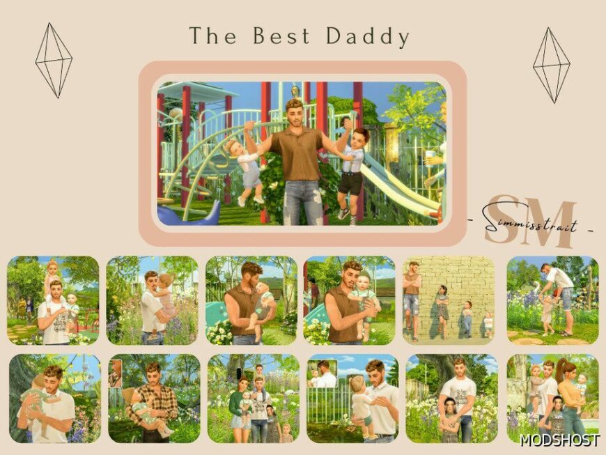 Sims 4 The Best Daddy Poses mod