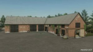 FS22 Placeable Mod: Shed with Cows and Garage V1.0.1 (Image #2)