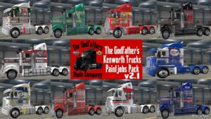 ATS The Godfather’s Kenworth Trucks Paintjob Pack V2.1 mod