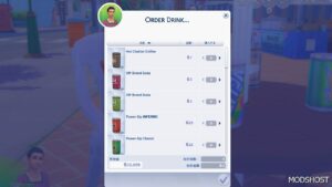 Sims 4 Purchasable Canned Drinks Anywhere mod