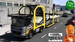 ETS2 DAF Truck Mod: XD Car Transporter Chassis 1.50 (Image #3)