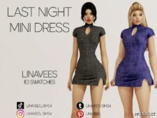 Sims 4 Rosalie – Last Night Dress mod