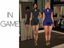Sims 4 Teen Clothes Mod: Rosalie – Last Night Dress (Featured)