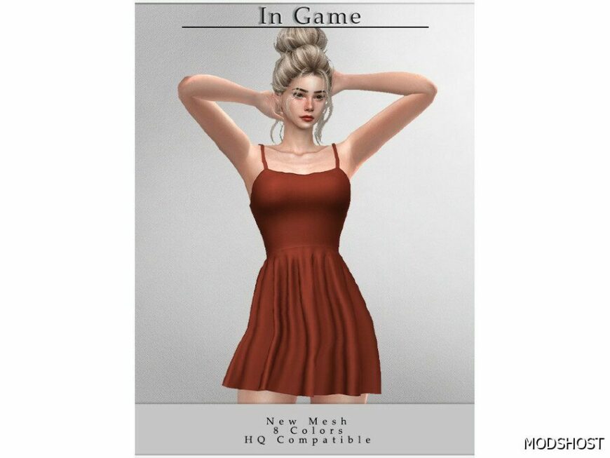 Sims 4 Strappy Dress D-286 mod