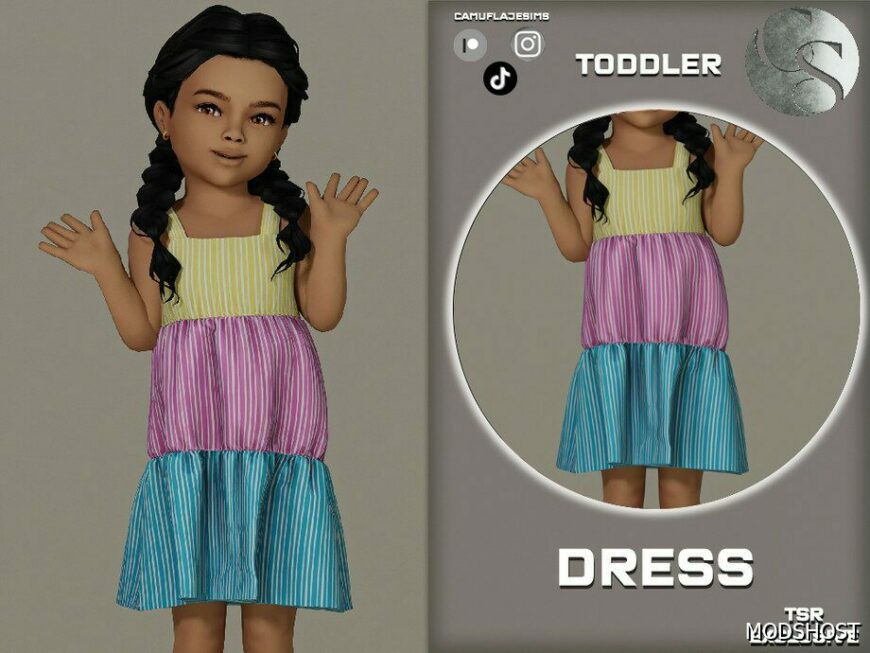 Sims 4 Toddler Outfit 430 – Dress mod