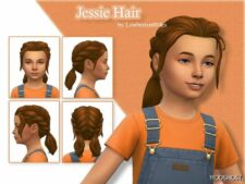 Sims 4 Female Mod: Jessie Hair – Child Version (Featured)