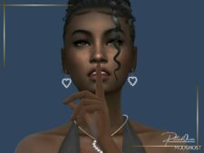 Sims 4 Female Accessory Mod: Nolie Earrings (Featured)