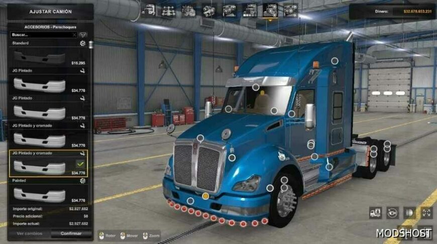 ATS Kenworth T680 2014 Accesories Pack 1.50 mod