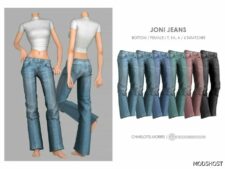 Sims 4 Female Clothes Mod: Joni Jeans (Featured)