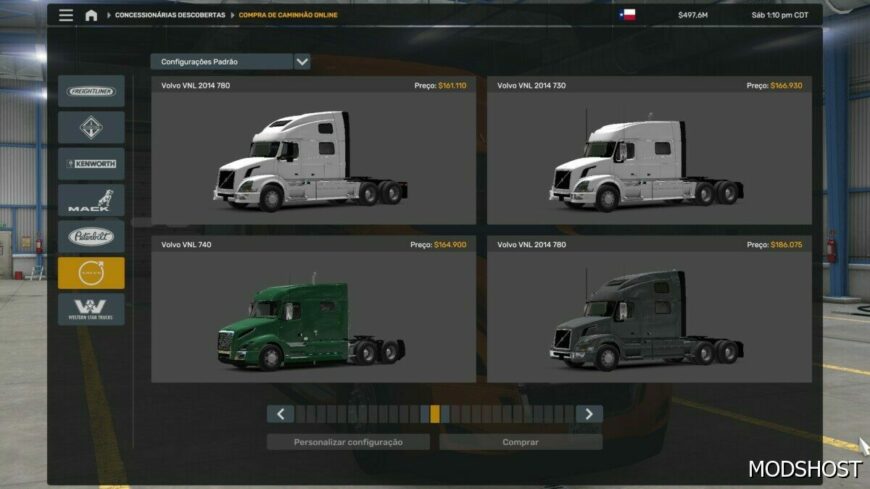 ATS ALL Trucks at The Dealer by Rodonitcho Mods 1.50 mod