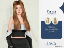 Sims 4 Female Mod: Tana Hairstyle (Featured)