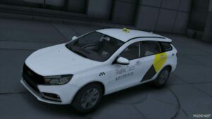GTA 5 Vehicle Mod: Lada Vesta Taxi (Featured)