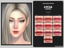 Sims 4 Lipstick Makeup Mod: Lycia Lipstick (Featured)
