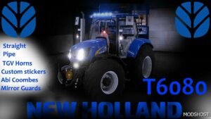 FS22 NEW Holland Tractor Mod: T6080 (Image #3)